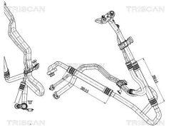 TRISCAN 9010 81009 — Conductă dublă aer condiționat