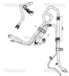 TRISCAN 9010 81014 — Conductă dublă aer condiționat