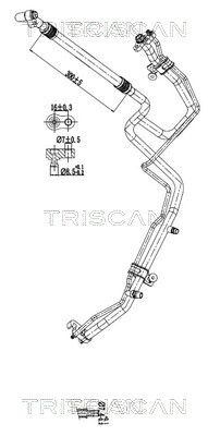 TRISCAN 9010 81015 — Conductă dublă aer condiționat