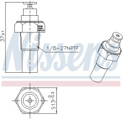 NISSENS 207002 — Датчик температуры антифриза