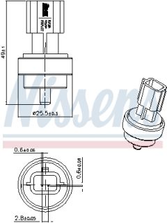 NISSENS 207006 — Senzor temperatură lichid de răcire