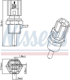 NISSENS 207007 — Датчик температуры антифриза