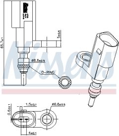 NISSENS 207030 — Датчик температуры антифриза