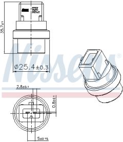 NISSENS 207032 — Датчик температуры антифриза