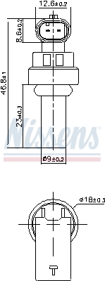 NISSENS 207035 — Датчик температуры антифриза