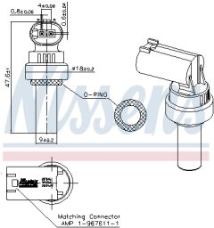NISSENS 207046 — Датчик температуры антифриза