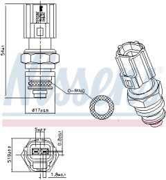 NISSENS 207048 — Senzor temperatură lichid de răcire