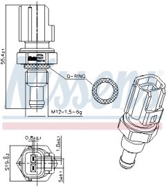 NISSENS 207056 — Датчик температуры антифриза