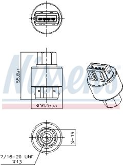 NISSENS 301008 — Întrerupător pneumatic aer condiționat