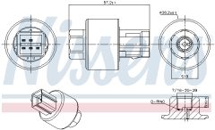 NISSENS 301019 — Întrerupător pneumatic aer condiționat