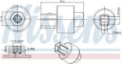 NISSENS 301020 — Întrerupător pneumatic aer condiționat
