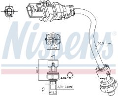 NISSENS 301025 — Întrerupător pneumatic aer condiționat