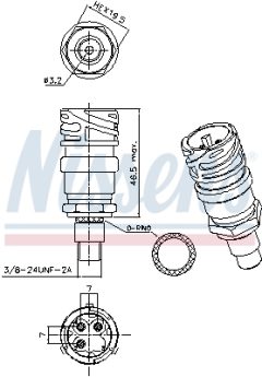 NISSENS 301028 — Întrerupător pneumatic aer condiționat