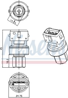 NISSENS 301067 — Пневмовыключатель кондиционера