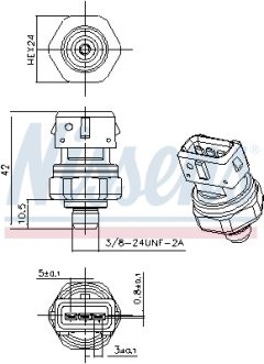 NISSENS 301069 — Întrerupător pneumatic aer condiționat
