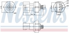 NISSENS 301090 — Întrerupător pneumatic aer condiționat