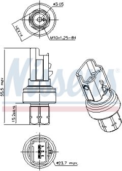 NISSENS 301104 — Пневмовыключатель кондиционера