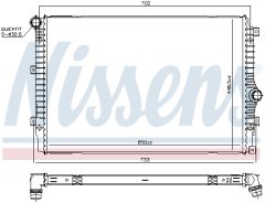 NISSENS 606084 — Radiator răcire motor