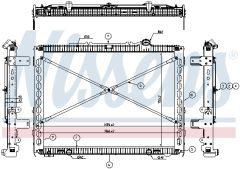 NISSENS 606496 — Радиатор охлаждения