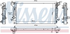 NISSENS 606158 — Радиатор охлаждения
