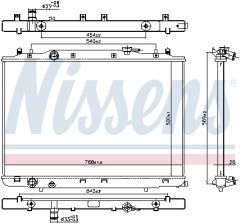 NISSENS 606314 — Radiator răcire motor