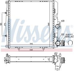 NISSENS 606448 — Радиатор охлаждения