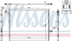 NISSENS 606497 — Радиатор охлаждения