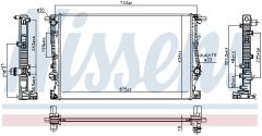 NISSENS 606524 — Радиатор охлаждения