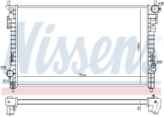 NISSENS 606559 — Радиатор охлаждения