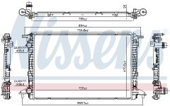 NISSENS 606573 — Radiator răcire motor