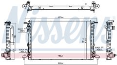 NISSENS 606578 — Radiator răcire motor