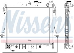 NISSENS 606649 — Радиатор охлаждения