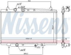 NISSENS 606668 — Radiator răcire motor