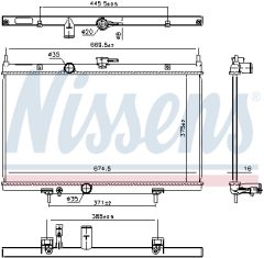 NISSENS 606768 — Radiator răcire motor