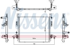 NISSENS 606780 — Радиатор охлаждения