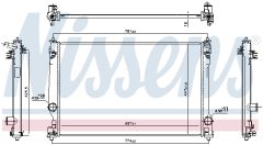 NISSENS 606786 — Радиатор охлаждения