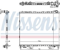 NISSENS 606799 — Radiator răcire motor