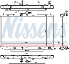 NISSENS 606822 — Radiator răcire motor