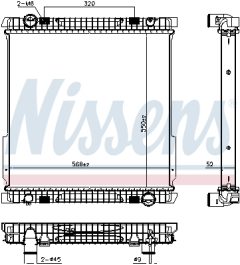 NISSENS 606872 — Radiator răcire motor