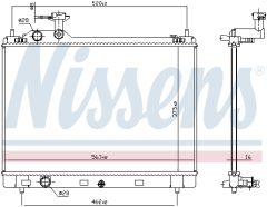 NISSENS 606951 — Радиатор охлаждения