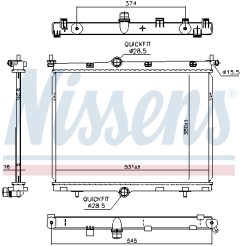 NISSENS 607030 — Радиатор охлаждения