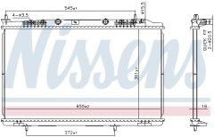 NISSENS 607032 — Радиатор охлаждения