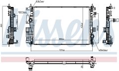 NISSENS 607180 — Radiator răcire motor