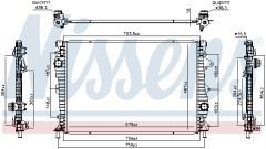 NISSENS 607181 — Radiator răcire motor