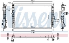 NISSENS 607184 — Радиатор охлаждения