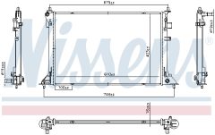 NISSENS 607220 — Radiator răcire motor