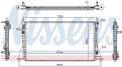 NISSENS 607224 — Радиатор охлаждения