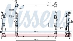 NISSENS 607228 — Radiator răcire motor