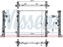 NISSENS 607301 — Radiator răcire motor