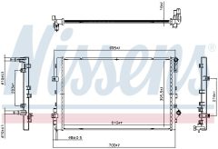 NISSENS 607347 — Низкотемпературный радиатор интеркулера
